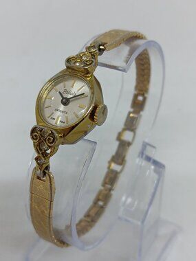 VINTAGE 1965 Bolivia Women's 17 mm Manual Wind Gold Tone Watch